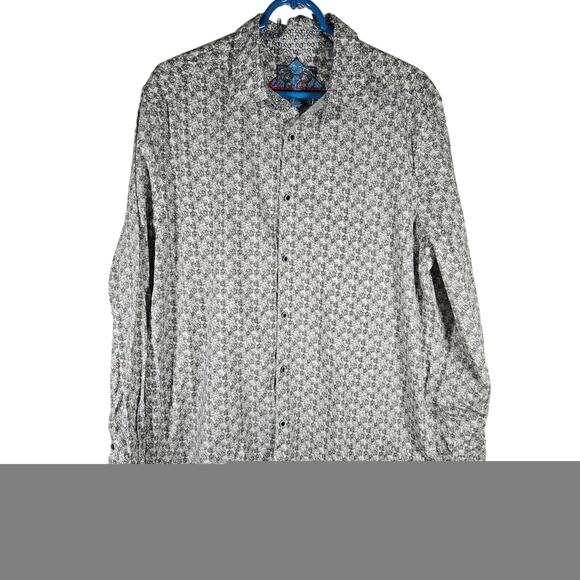 Robert Graham Men's Skull Shirt Long Sleeve Button Down Fun Cuff Size XL - Picture 2 of 7